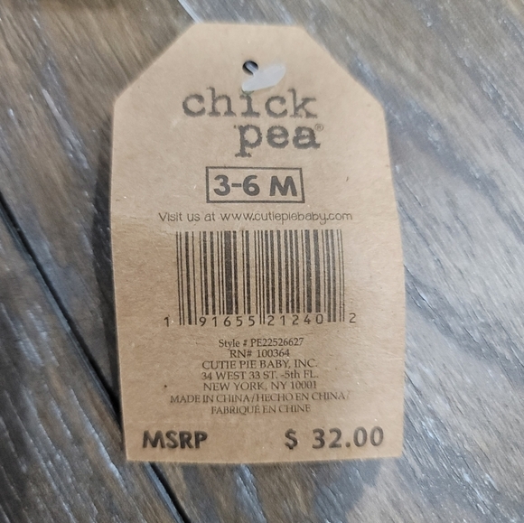 Chick Pea 3 Piece Green Baby's Outfit, 3-6 Months - Picture 5 of 5